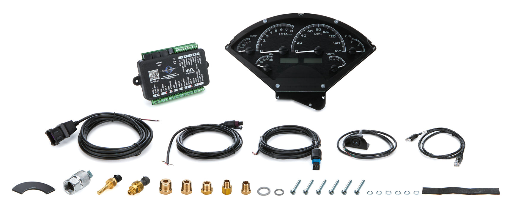 Dakota Digital DDGVHX-55C-K-W 1955-56 Chevy Car VHX Instrument System
