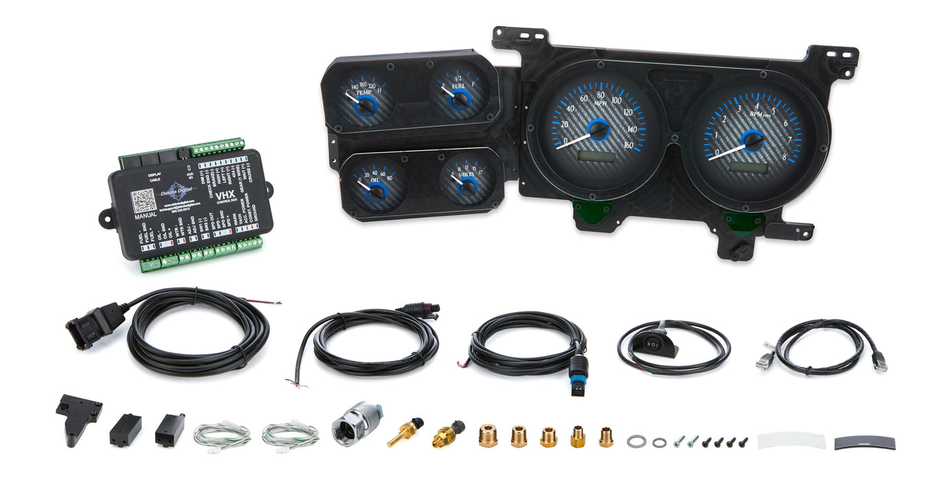 Dakota Digital DDGVHX-73C-PU-C-B 1973-87 Chevy Pickup VHX Instrument System