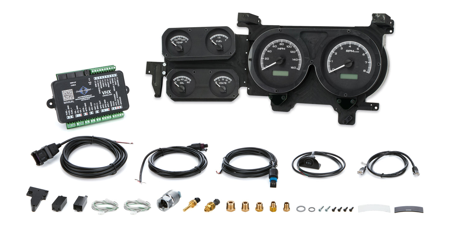 Dakota Digital DDGVHX-73C-PU-K-B 1973-87 Chevy Pickup VHX Instrument System