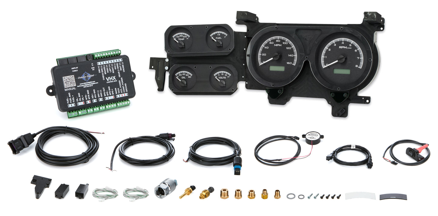Dakota Digital DDGVHX-73C-PU-K-W 1973-87 Chevy Pickup VHX Instrument System