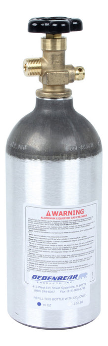 Dedenbear DEDAB25V 2.5lb. CO2 Bottle w/Valve