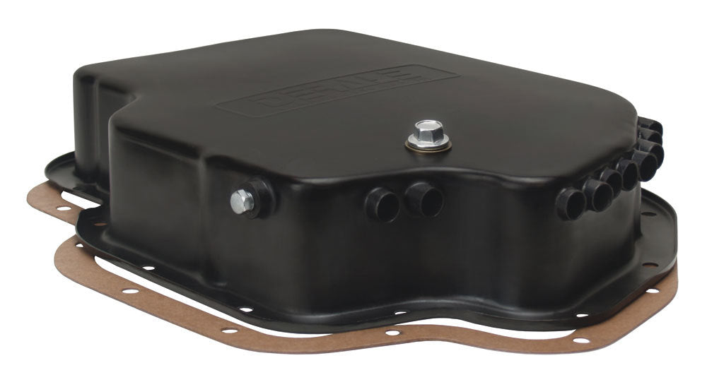 Derale DER14201 Black Trans Pan GM TH400 Standard Pan