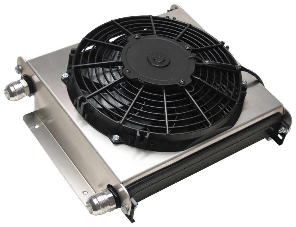 Derale DER15876 Remote Oil Cooler -12AN w/ Fan