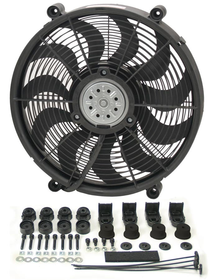 Derale DER16217 17in High Output RAD Fan Single