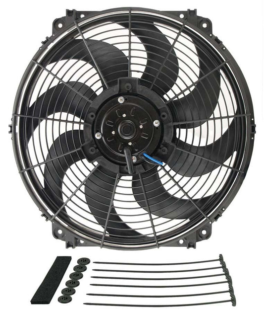 Derale DER16626 16in Tornado Electric Fan w/Standard Mount Kit