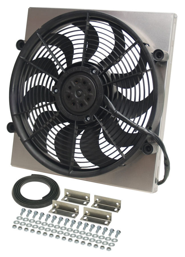 Derale DER16816 RAD Fan w/Alum Shroud Assembly