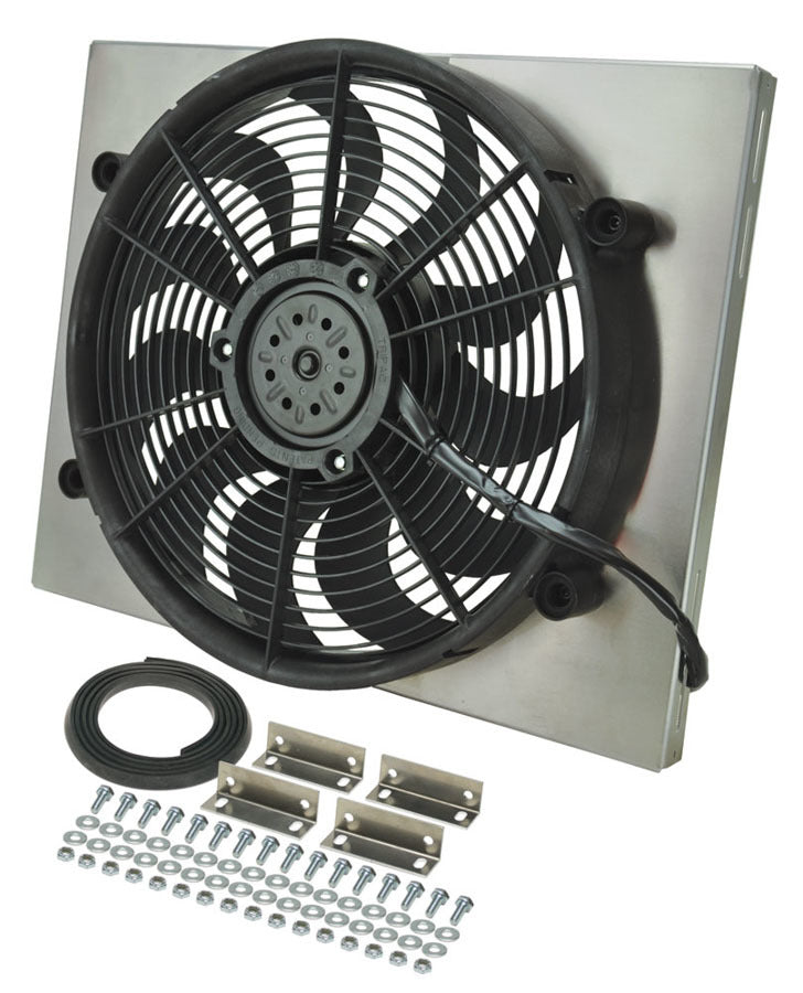 Derale DER16823 RAD Fan w/Alum Shroud Assembly