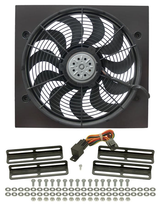 Derale DER16919 17in High Output RAD Fan Single 2 Spd Puller