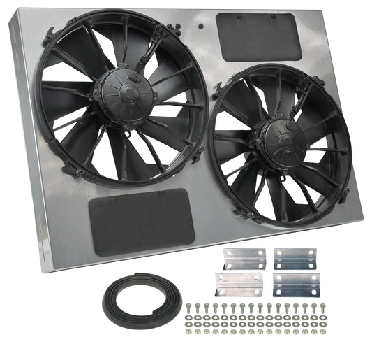 Derale DER16927 13in Dual High Output RAD Fans Puller