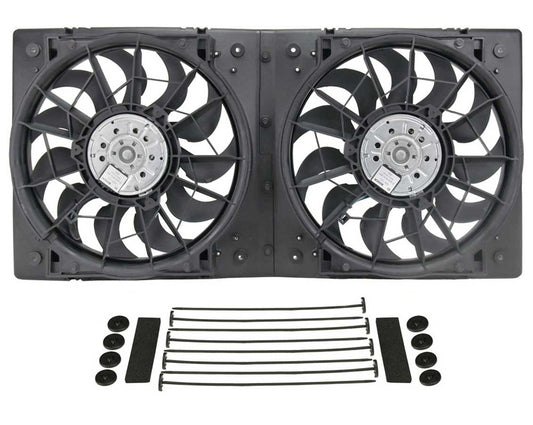 Derale DER16928 13in Dual High Output RAD Fans Puller