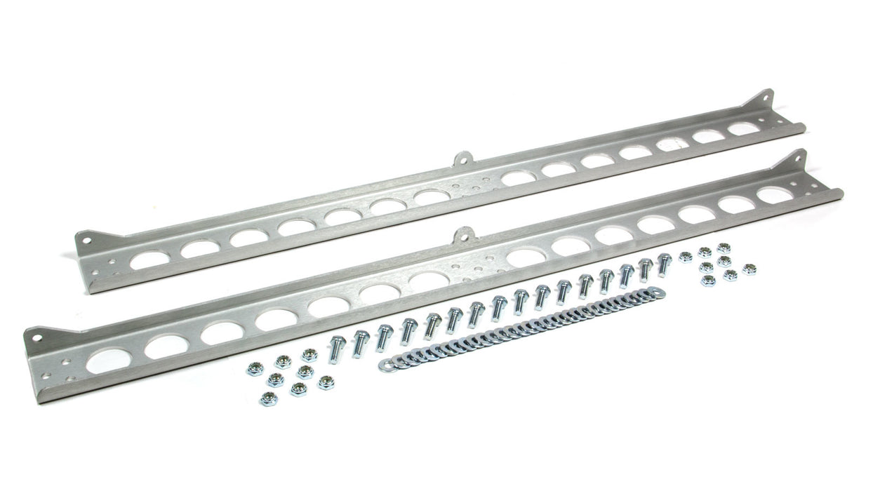 Derale DER50022 Dual Cooler Mounting Brackets Aluminum