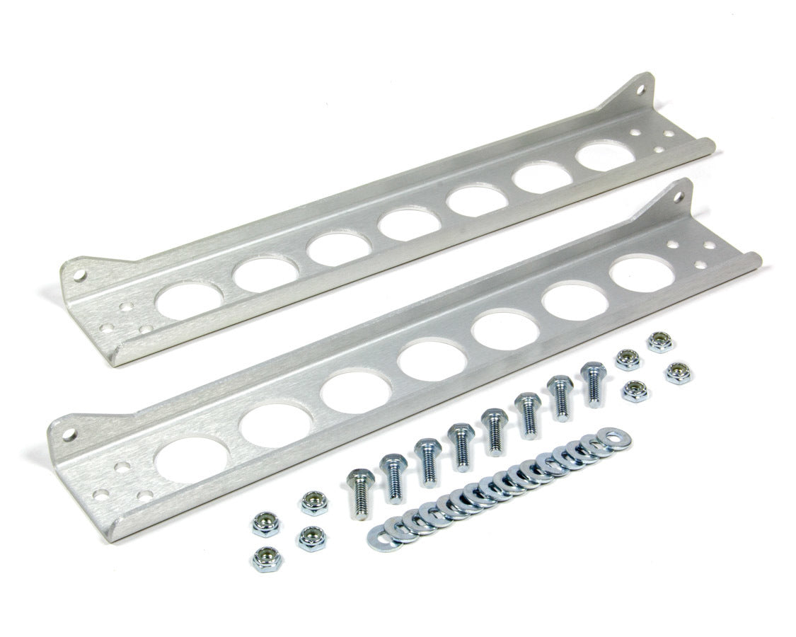 Derale DER50023 Single Cooler Mounting Brackets Aluminum