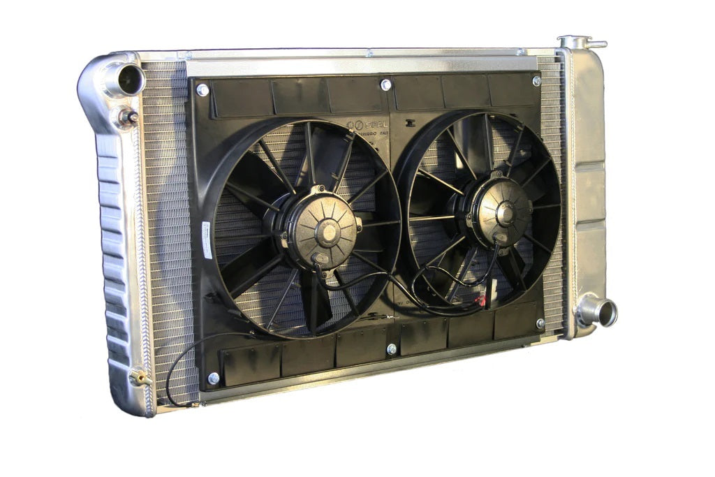 Dewitts Radiator DEW32-4139003M Radiator w/Fans Chevelle 68-72 Manual Trans Raw