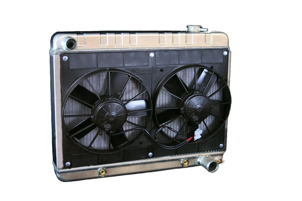 Dewitts Radiator DEW32-4139010A Radiator w/Fans Nova 62-67 Auto Trans Raw