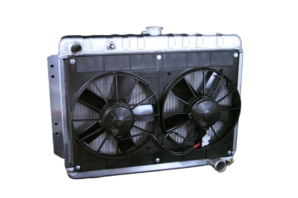 Dewitts Radiator DEW32-4139016A Radiator w/Fans Impala 65-70 Auto Trans Raw
