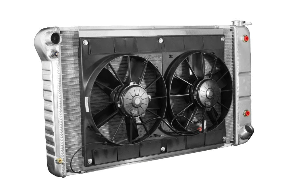 Dewitts Radiator DEW32-4139018A Radiator w/Fans C-10 Trk 67-72 Auto Trans Raw