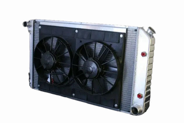 Dewitts Radiator DEW32-4139034A Radiator w/Fans Chevelle 73-77 Auto Trans Raw