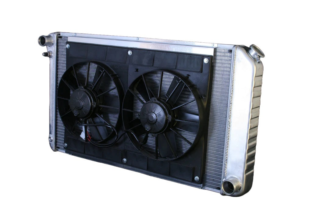 Dewitts Radiator DEW32-4139034M Radiator w/Fans Chevelle 73-77 Manual Trans Raw