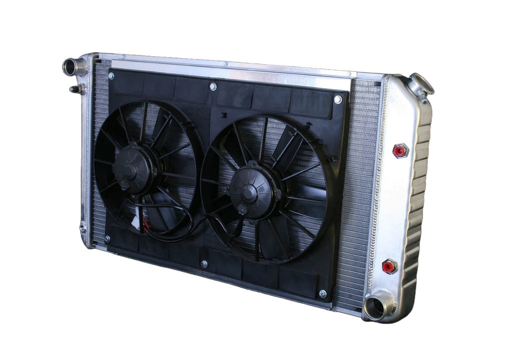 Dewitts Radiator DEW32-4139035A Radiator w/Fans Nova 73-74 Auto Trans Raw