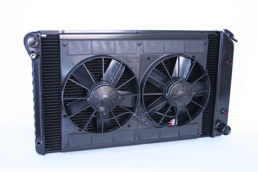Dewitts Radiator DEW32-4239005A Radiator w/Fans Camaro 70-81 Auto Trans Black