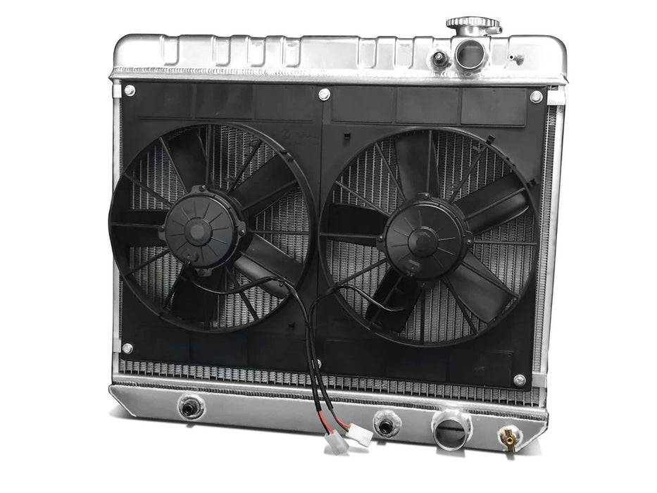 Dewitts Radiator DEW32-6139017A Radiator w/Fans C-10 Trk LS 63-66 Auto Trans Raw