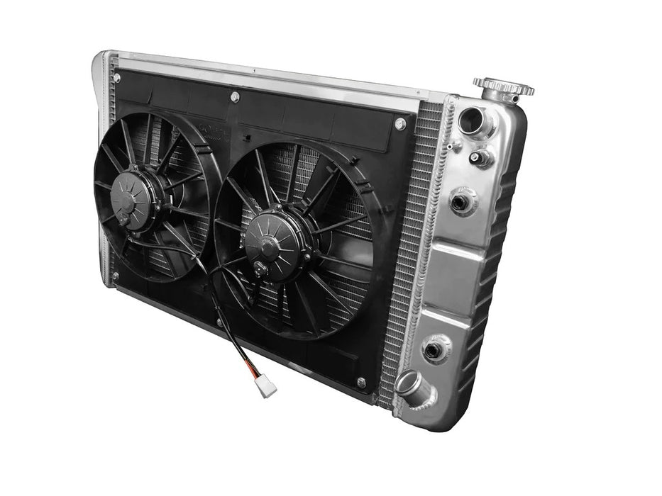 Dewitts Radiator DEW32-6139018A Radiator w/Fans C-10 Trk LS 67-72 Auto Trans Raw