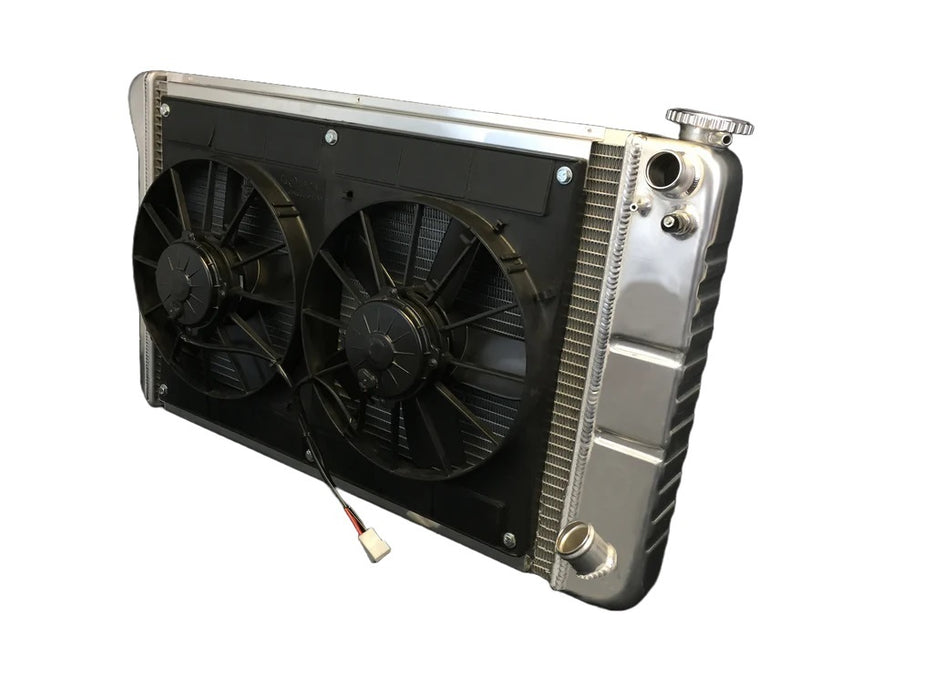 Dewitts Radiator DEW32-6139018M Radiator w/Fans C-10 Trk LS 67-72 Man Trans Raw