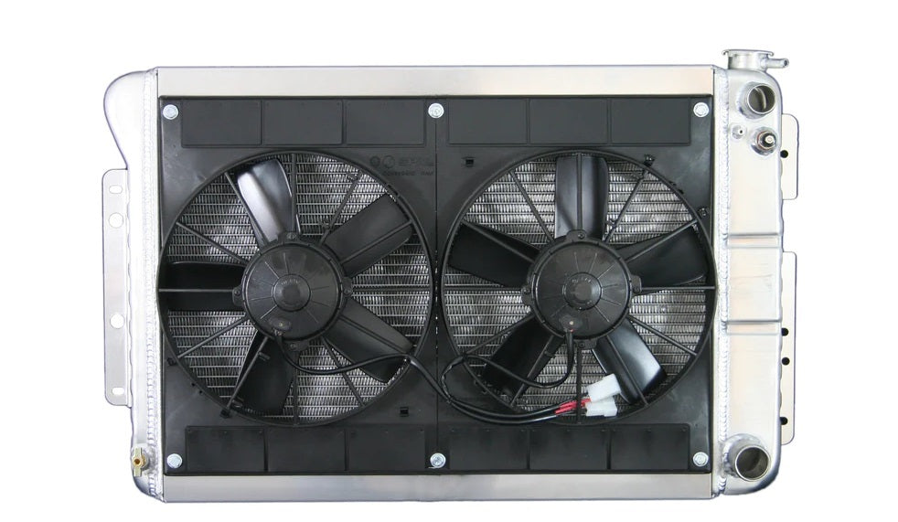 Dewitts Radiator DEW32-6139022M Radiator w/Fans Camaro 67-69 LS Man Trans Raw