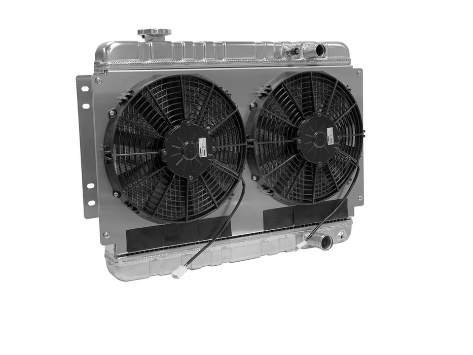 Dewitts Radiator DEW32-6139034M Radiator w/Fans Chevelle LS 73-77 Man Trans Raw