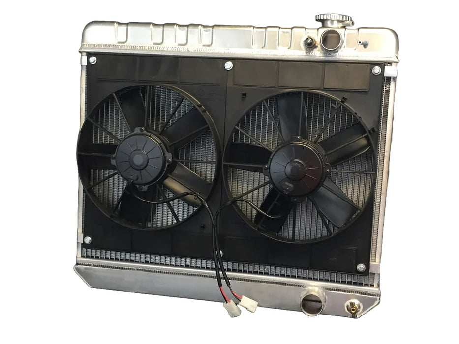 Dewitts Radiator DEW32-6139035M Radiator w/Fans Nova LS 73-74 Manual Trans Raw