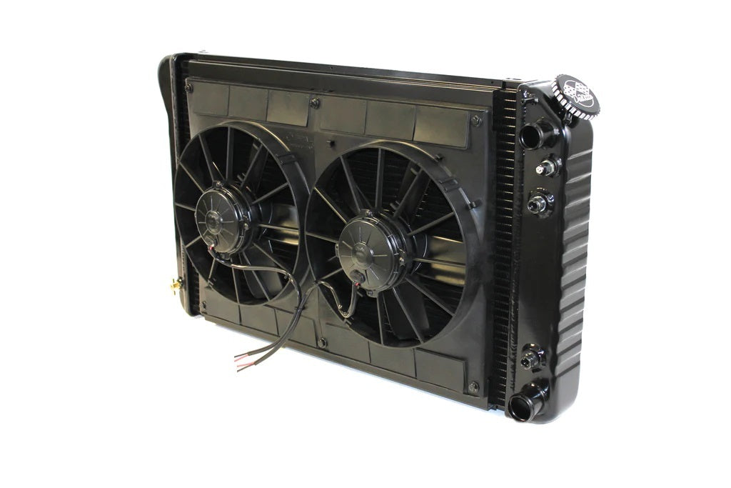 Dewitts Radiator DEW32-6239005A Radiator w/Fans Camaro LS 70-81 Auto Trans Blk