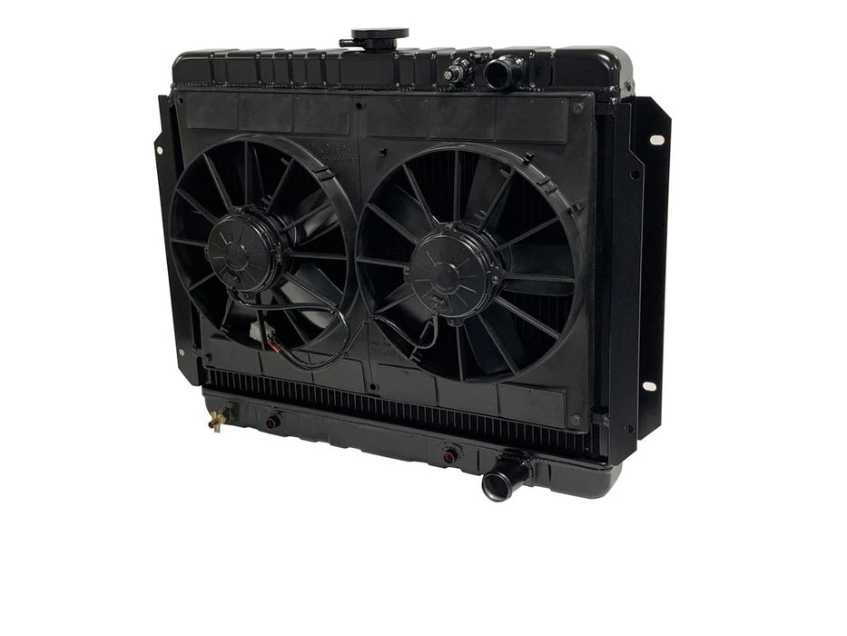 Dewitts Radiator DEW32-6239016A Radiator w/Fans Impala LS 63-72 Auto Trans Blk