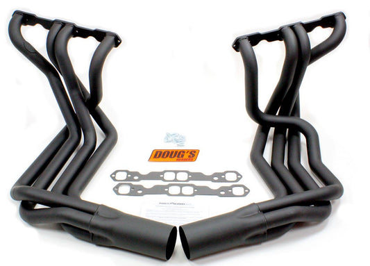 Dougs Headers DGHD380-B SBC Side Mount Headers - Black - 63-82 Vette