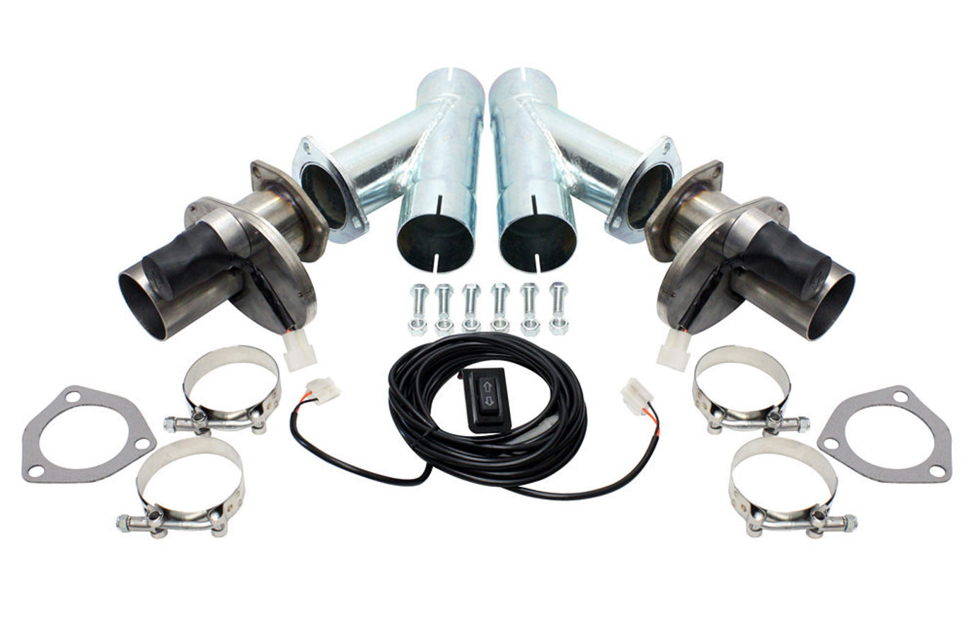 Dougs Headers DGHDEC250AK 2.5in Exhaust Cutout Kit Electric (pair)