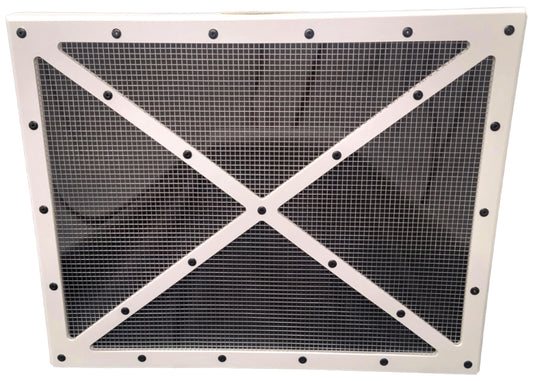 Dominator Race Products DOM550-WH Shaker Screen Radiator DLM White