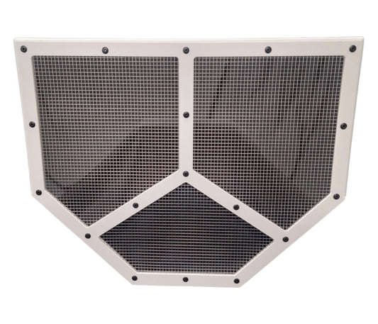 Dominator Race Products DOM551-WH Shaker Screen Radiator Mod White