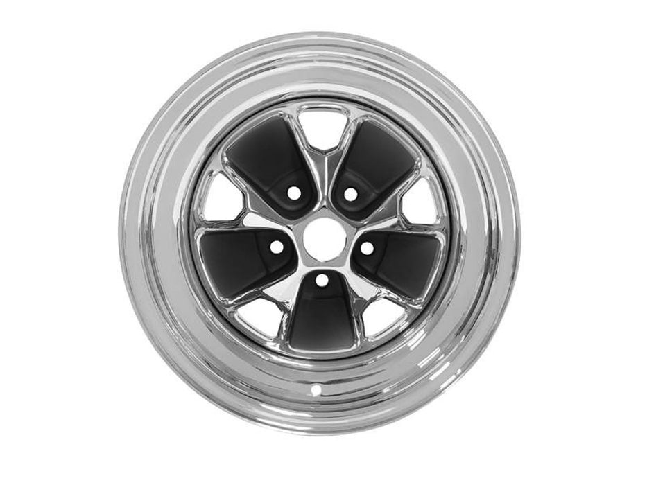 Drake Automotive Group DRAC5ZZ-1007-BR 14 x 7 Mustang Styled Steel Wheel Charcoal