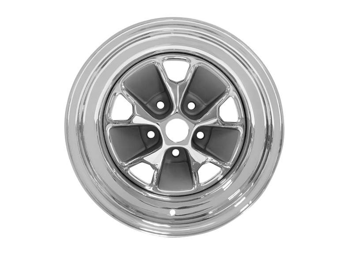 Drake Automotive Group DRAC5ZZ-1007-CR 15 x 7 Mustang Styled Steel Wheel Chrome