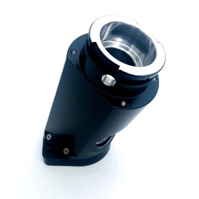 Drag Race Solutions DRR3300-001B Billet Water Filler Neck - Angled Black
