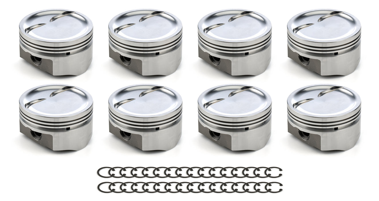Dss Racing DSS8712-4060 SBC Dished Piston Set 4.060 Bore -18cc D