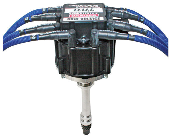 Performance Distributors DUICF12720BK Distributor Street Strip Crossfire Cap SBC/BBC