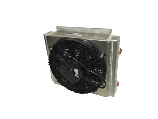 Fluidyne Performance DUNOGEN.DB-30613.DP.F Transmission Cooler w/ Fan Dbl Pass
