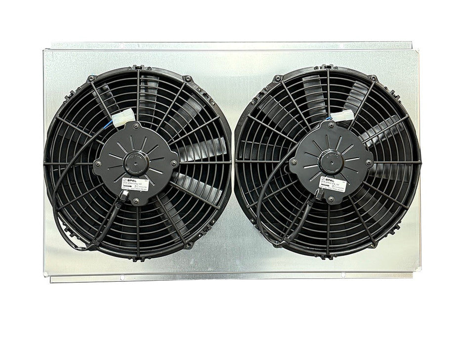 Fluidyne Performance DUNSHR.020 Fan Shroud w/Dual 12in Fans 23-7/8in x 15.5in
