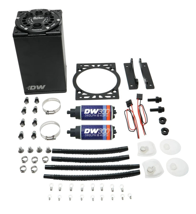 Deatschwerks DWK6-301-30ST 3L Staged Surge Tank Dual DW300 Fuel Pumps