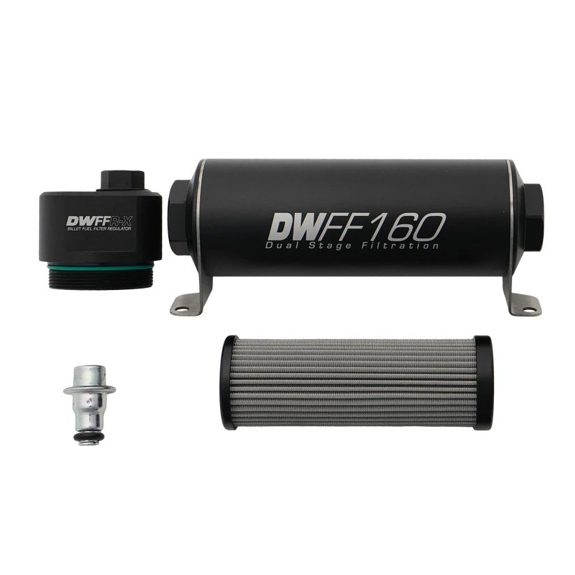 Deatschwerks DWK8-FFR-160-010K 160mm Billet Filter Reg 10 Micron