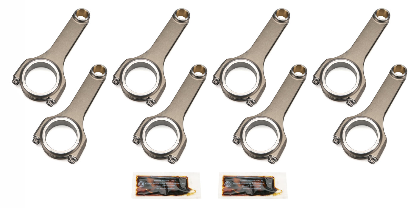 Dyers Rods DYR6125NHSBCLJ7200A SBC 6.125 Forged Rods - 2.100 Pin Dia.