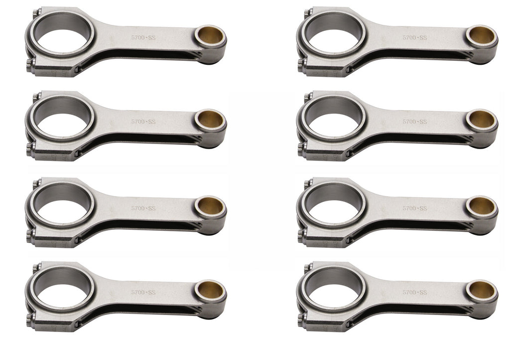 Eagle EAGCRS5700S3D SBC 4340 Forged H-Beam Rods 5.700