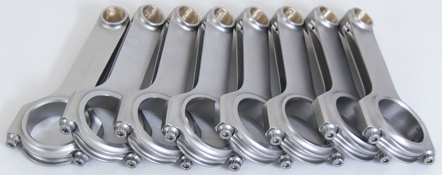Eagle EAGCRS66353D BBC 4340 Forged H-Beam Rods 6.635in