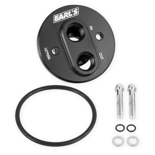 Earls EAR1579ERL Oil Filter Adapter Chevy V8 68-00 Billet Aluminum