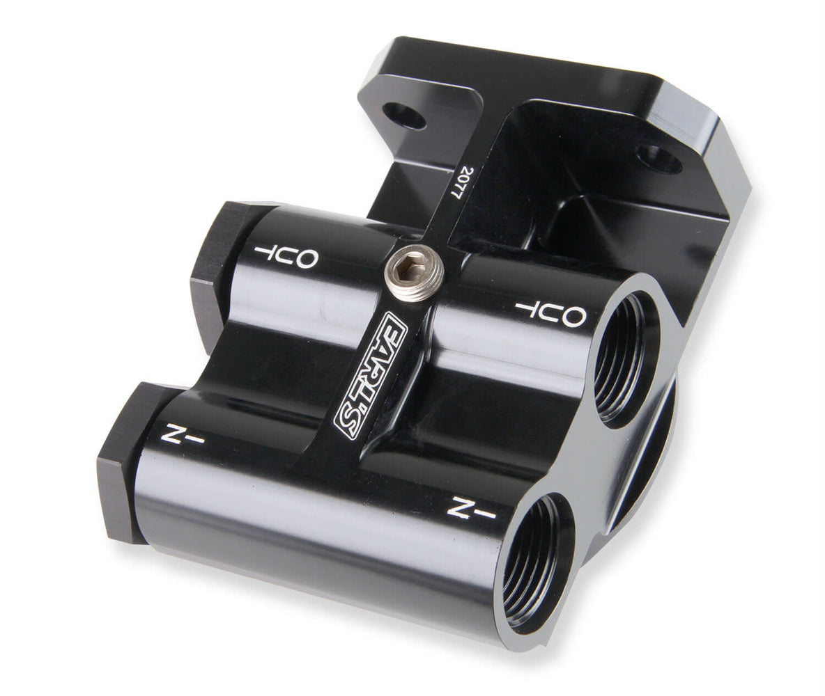Earls EAR2077ERL Single Remote Billet Oil Filter Mount